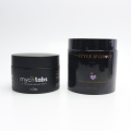 100ml cosmetic packaging black pet plastic cream jar with plastic lid plastic-23AN